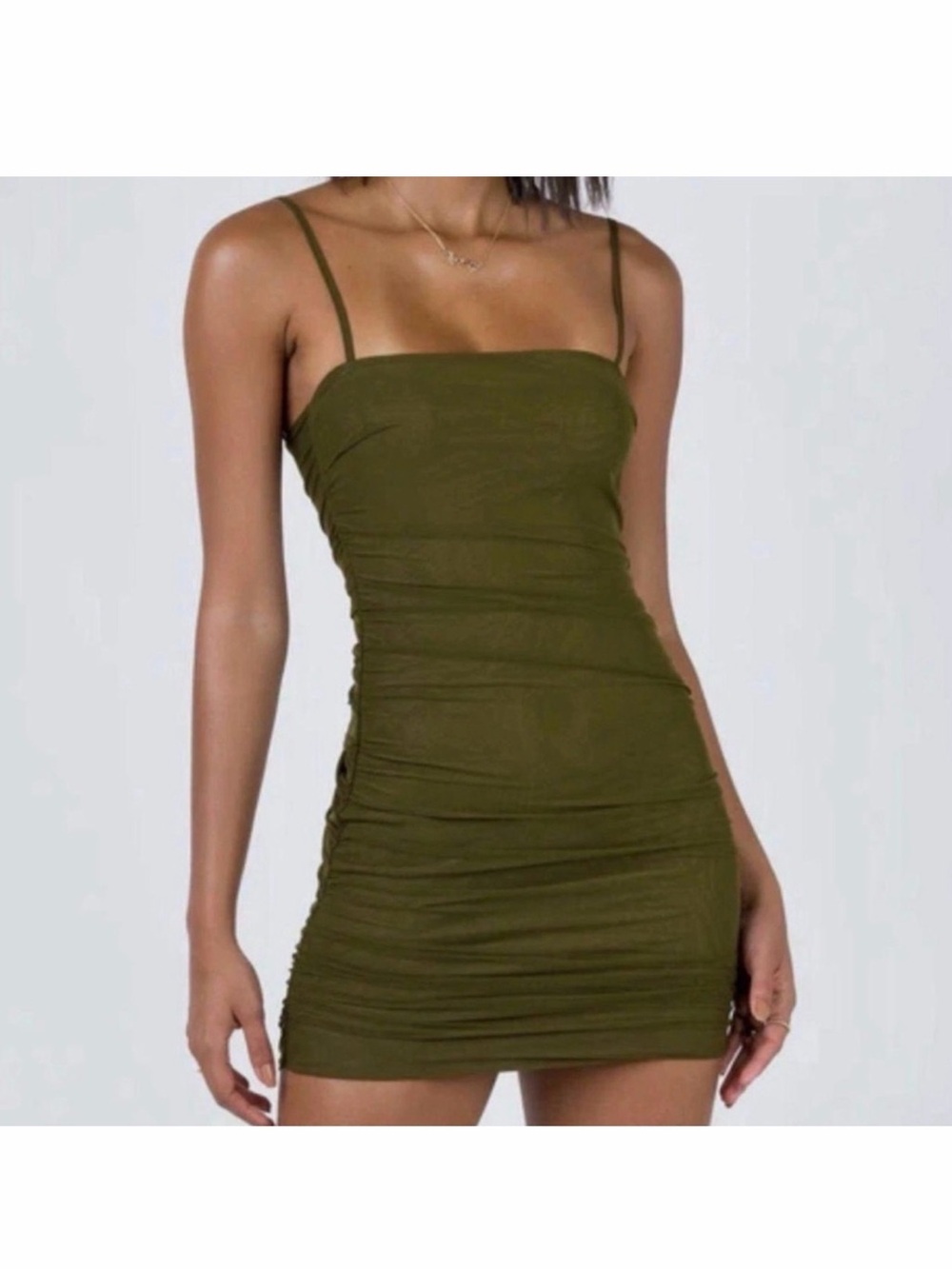 Princess Polly Olive Green Bodycon Mini Dress